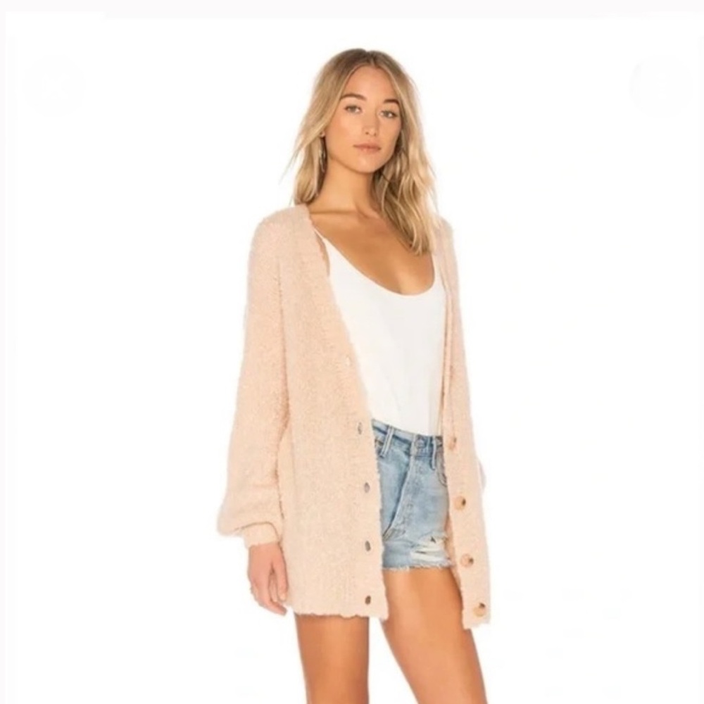 Tularosa Clementine Cardigan in Blush. Size XS - Picture 5 of 8